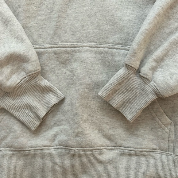 TNA cozy boyfriend hoodie in heather cloud white - Picture 2 of 9